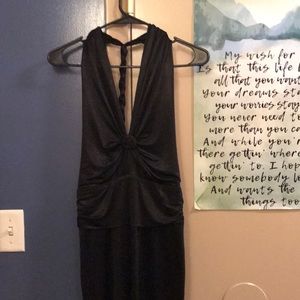 Black mini dress